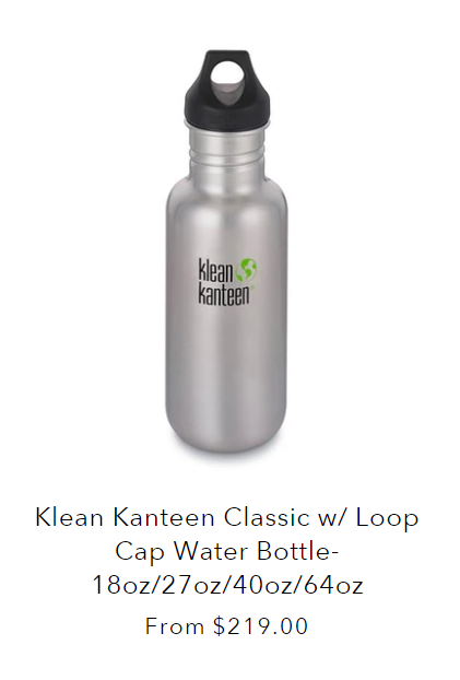Sustainable Swaps for the Home Klean kanteen reusable water bottle 2