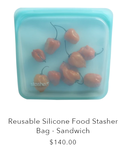 Sustainable Swaps for the Home reusable silicone stasher bags food