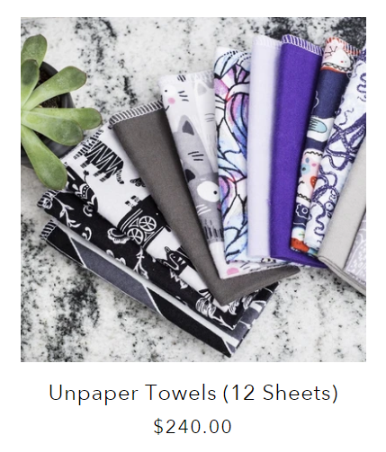Sustainable Swaps for the Home unpaper towels washable dishrag or cloth