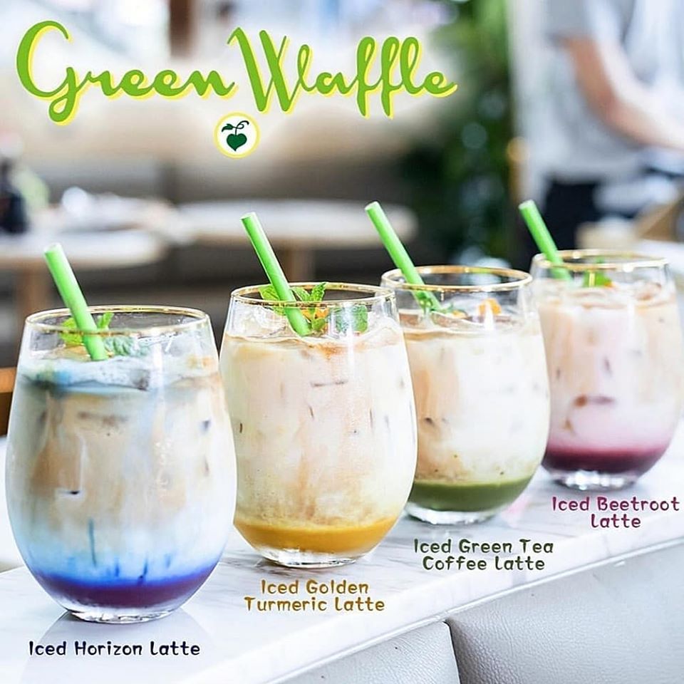 Green Waffle smoothies