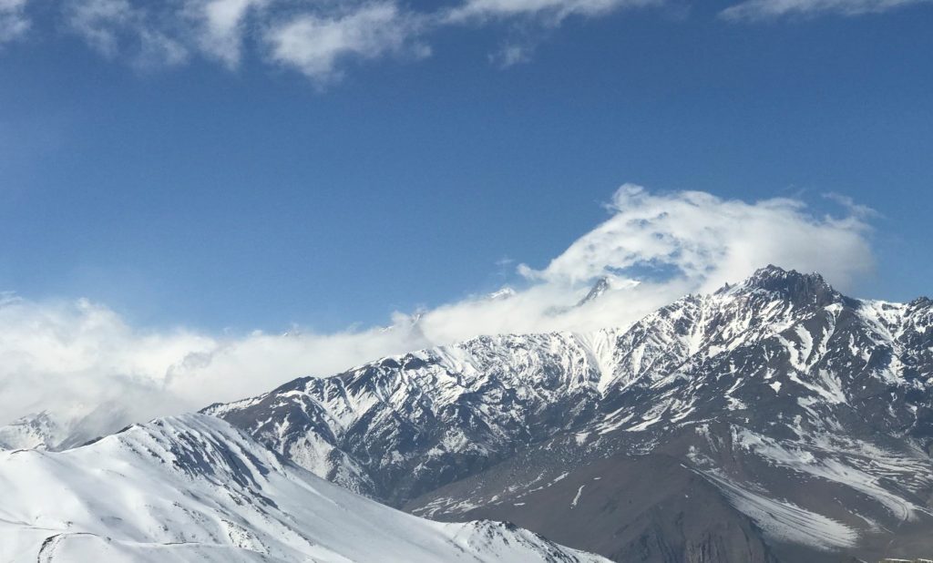 himalayas mountains and clouds Nepal