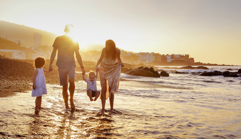 family atthe beach