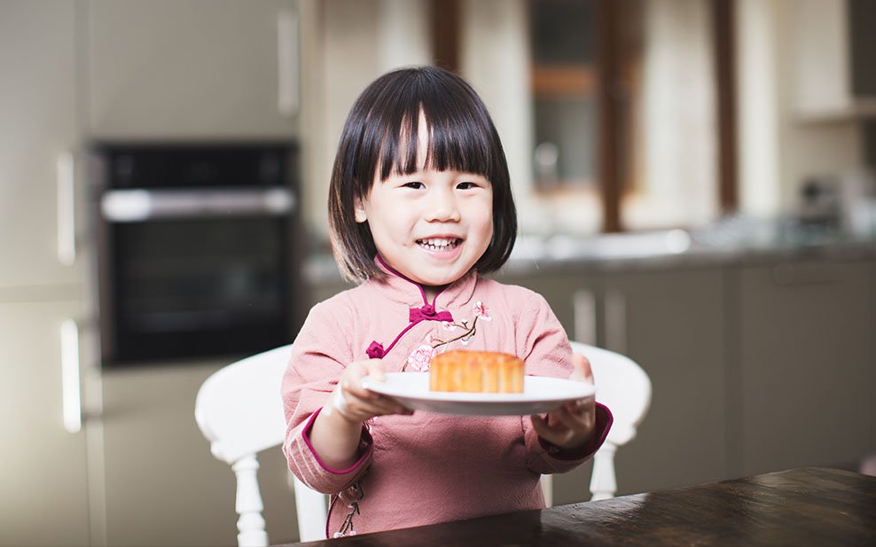 mid autumn festival moon cake kids