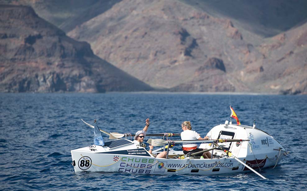 Mark Agnew setting off to row the Atlantic in 2018 s