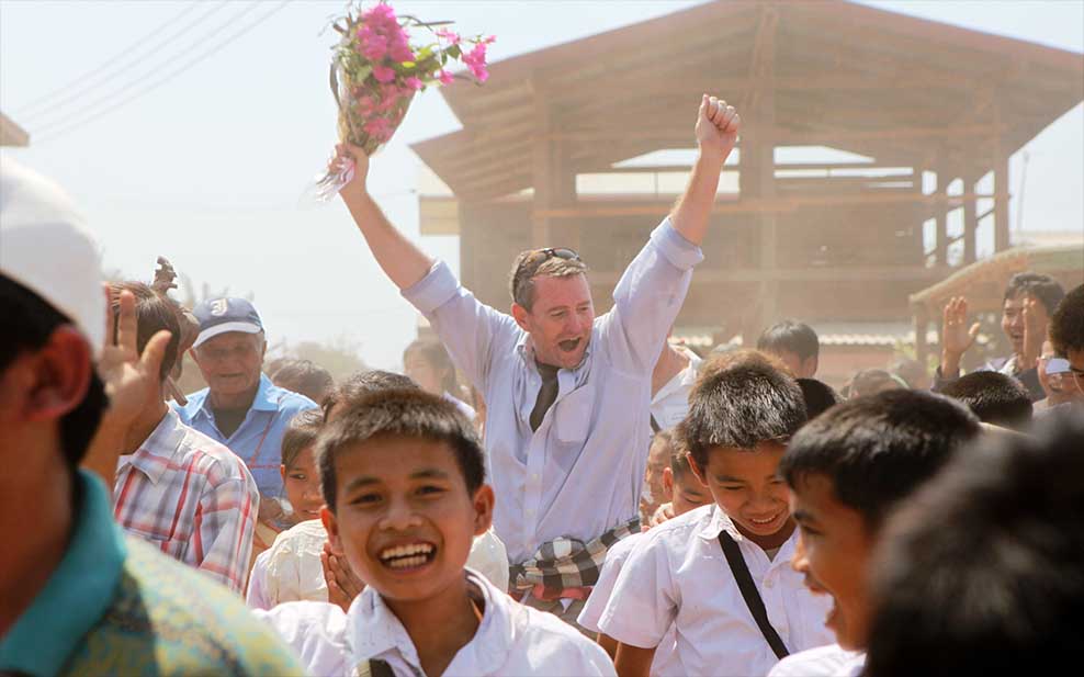 Celebrating with Children in Laos