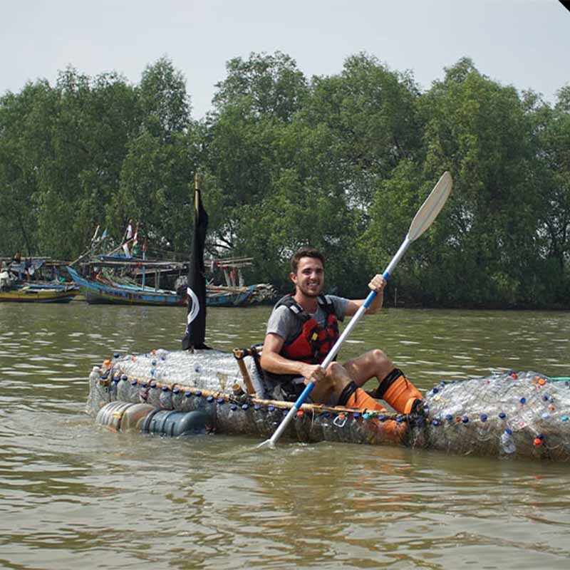 Gary in a kayak