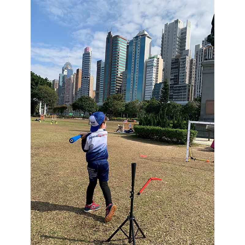 Boy with sports bat