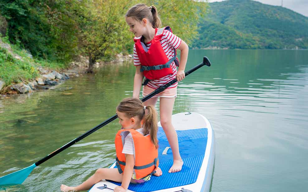 Paddle boarding